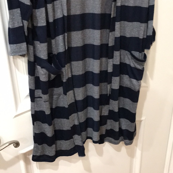 Espresso striped cardigan size 1X - Picture 2 of 11